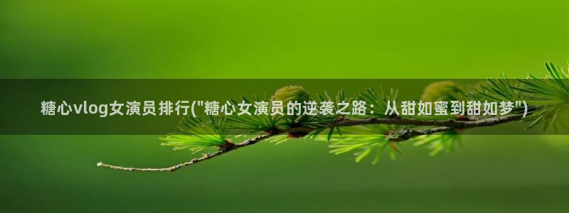 国产糖心vlog免费：糖心vlog女演员排行(\